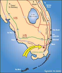 Map of South Florida